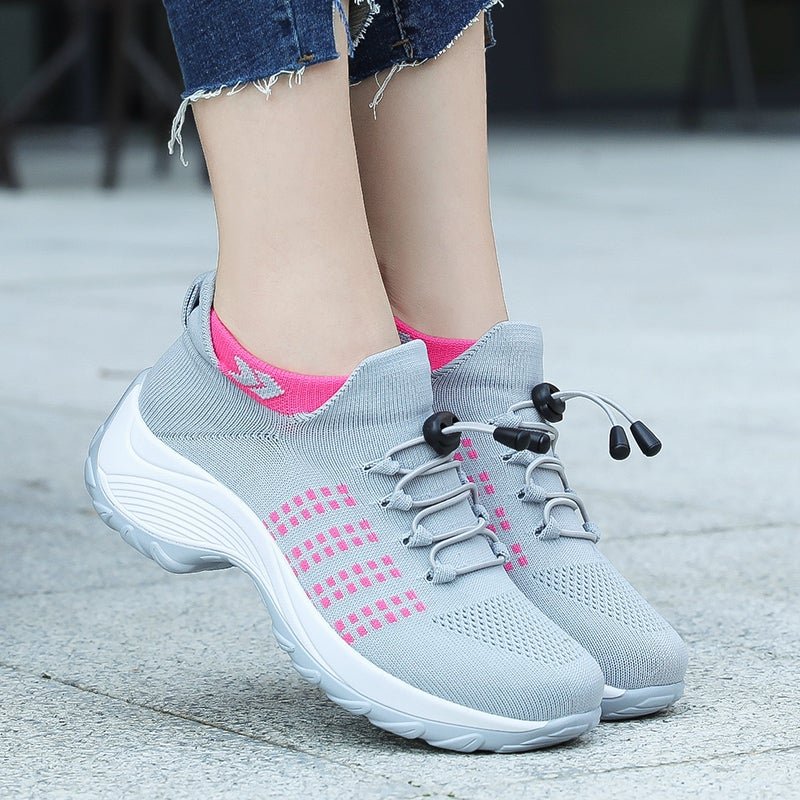 Claudia | Komfortable und stützende Orthopädische Knit-Plateau-Sneaker
