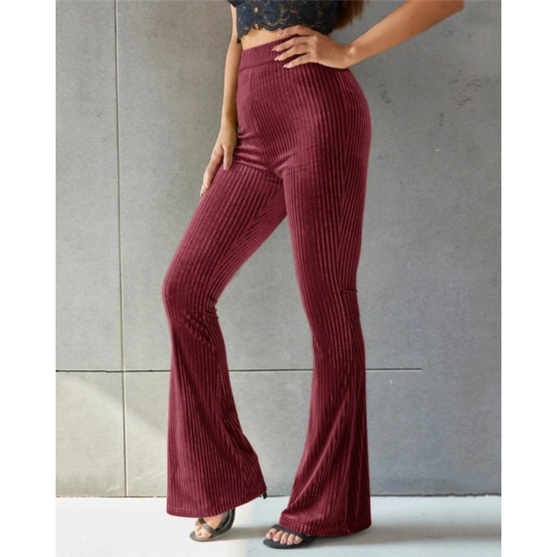 Soleil | High-Waist Flared Pants – Effortlessly Chic Style for Women