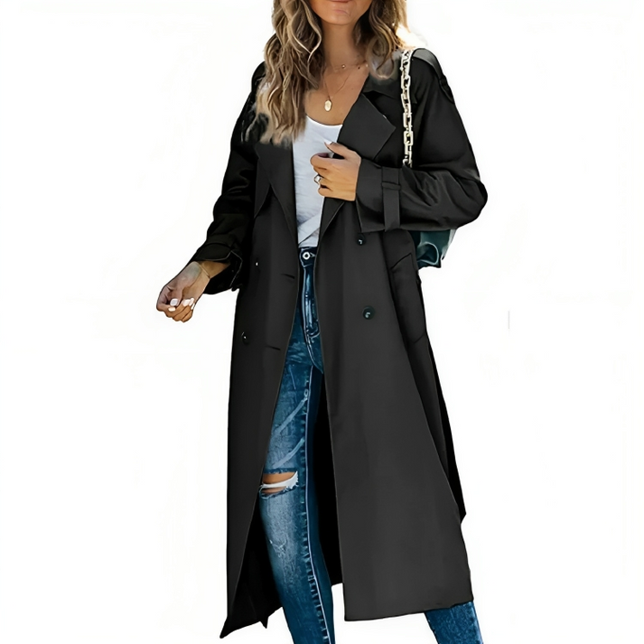 Sophia | Schicker und lässiger doppelter Knopfleiste Trenchcoat