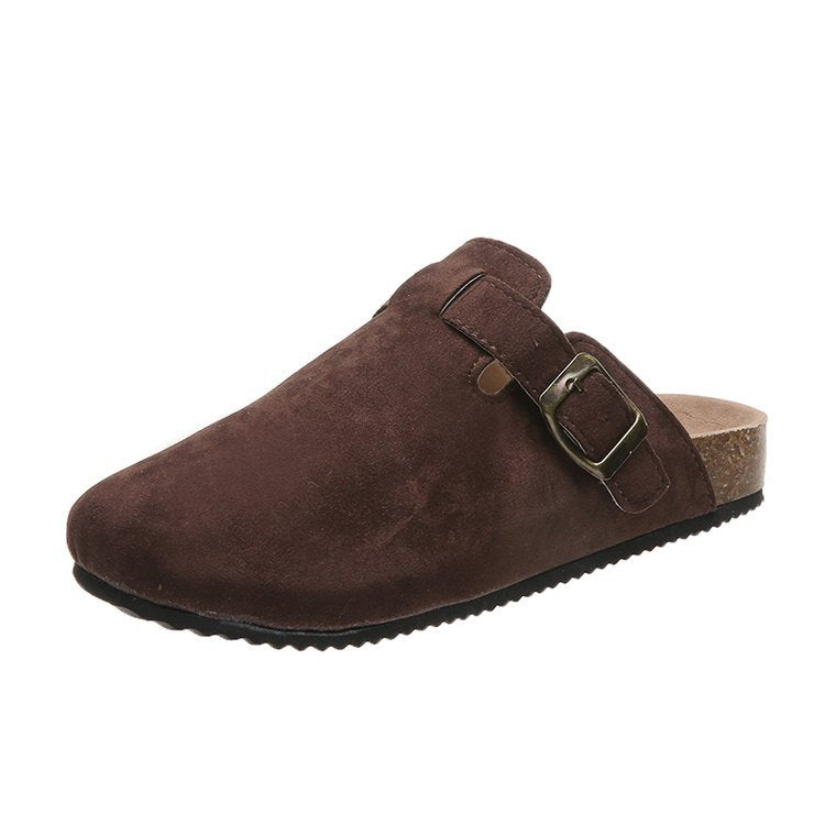 Jessika | Schicke und elegante Leder Schnallen Pantoletten
