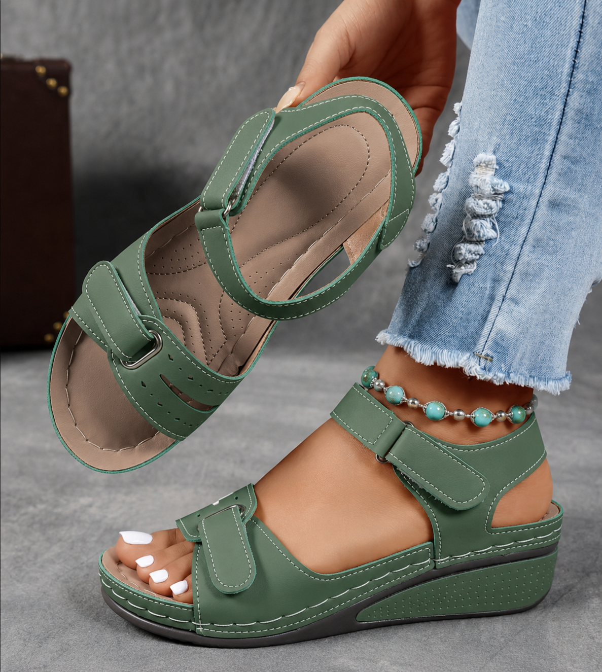 Amelia | Elegante und stilvolle Keilabsatz Sandalen