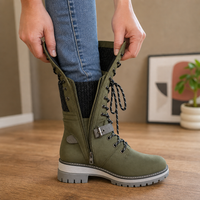 Elena | Bequem und wasserdichte kniehohe Winterstiefel mit Reißverschluss