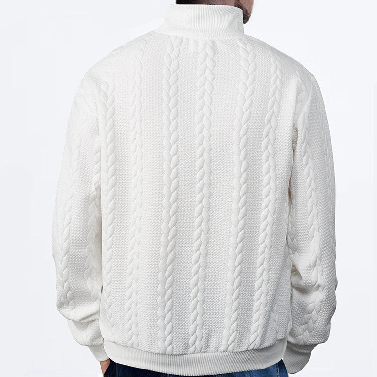 Lukas | Klassisches Und Bequemer Herren Strickpullover mit Quarter-Zip