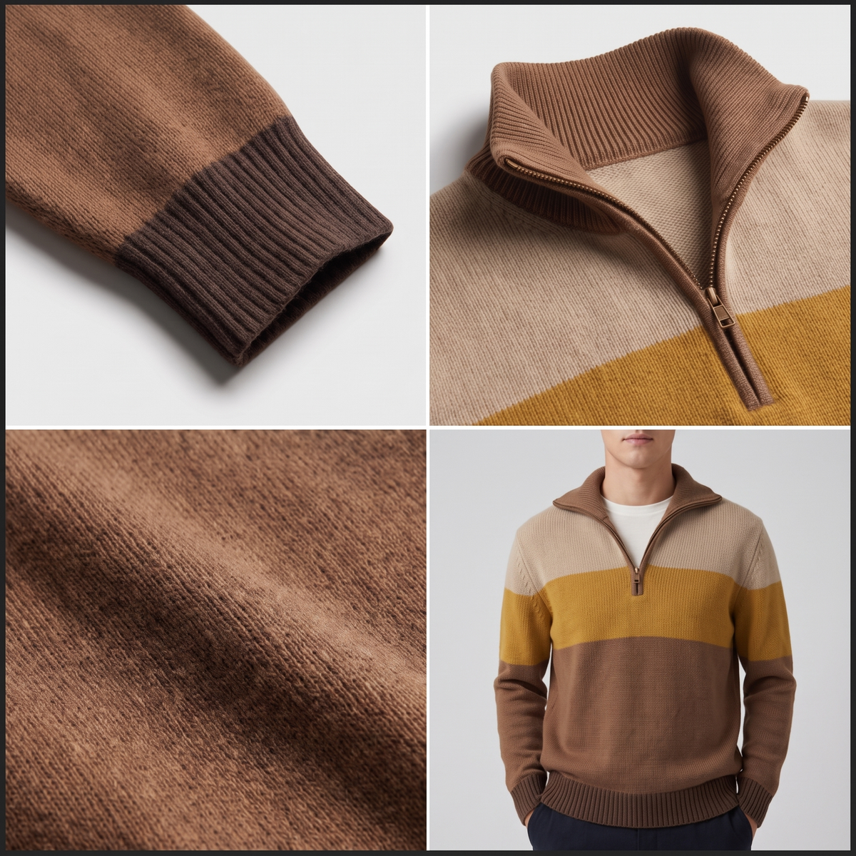 Elston | Quarter-Zip Pullover – Elegante Warmth für Männer