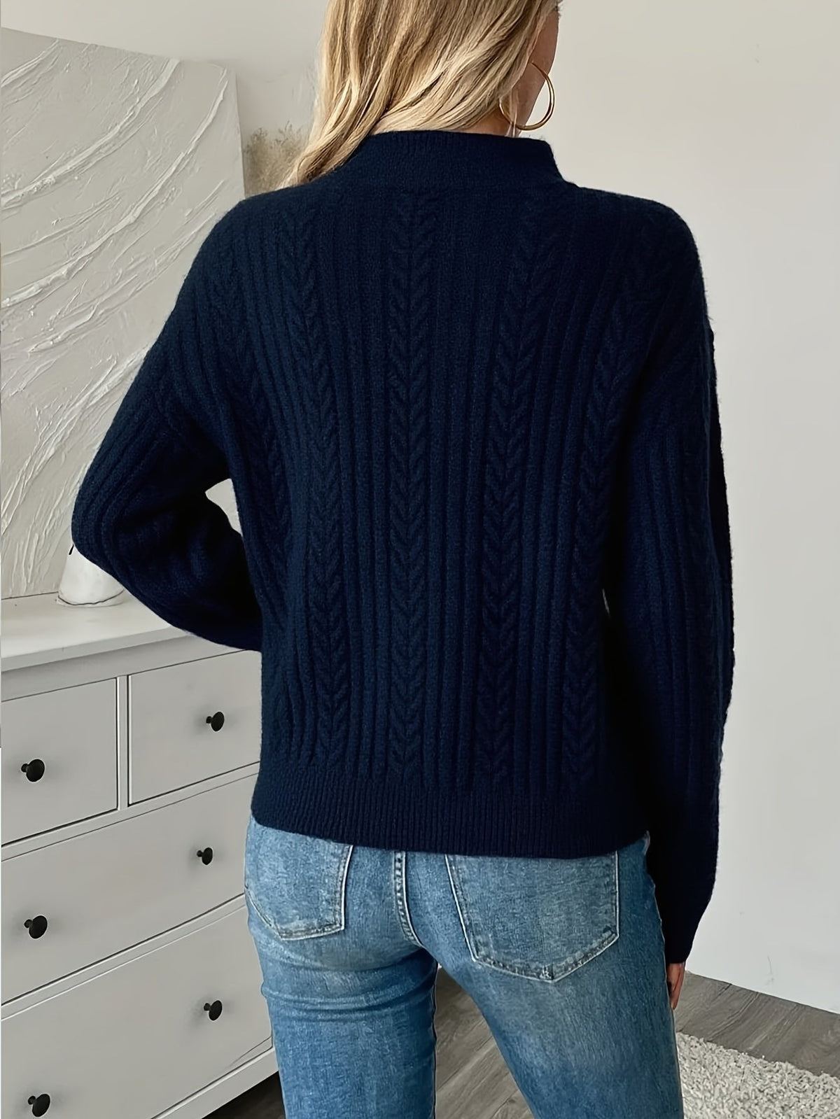 Clementine | Textured Half-Zip Sweater for Women