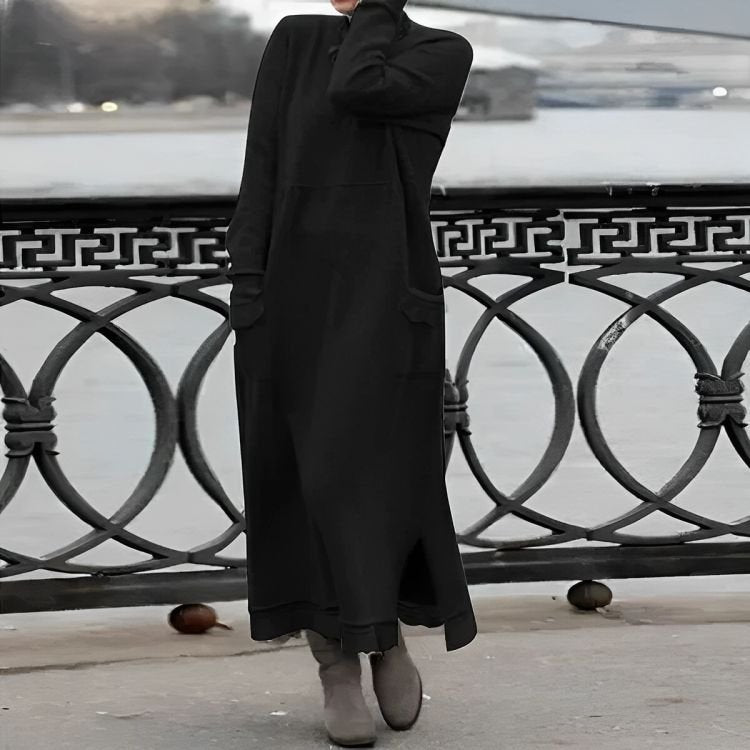 Mara | Strick Maxi Kleid – Bequemes Oversized Design für Winter