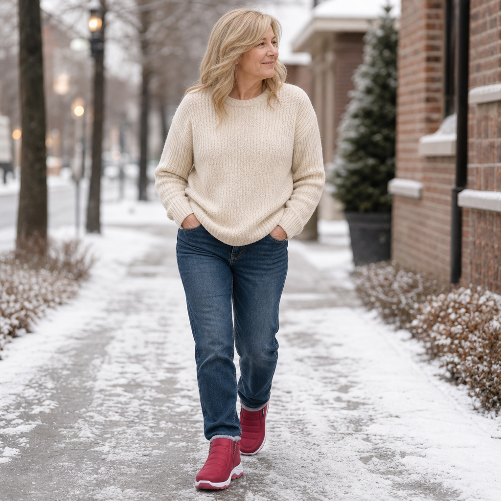Frostella | Fur-Lined Ankle Boots – Cozy Winter Style for Women