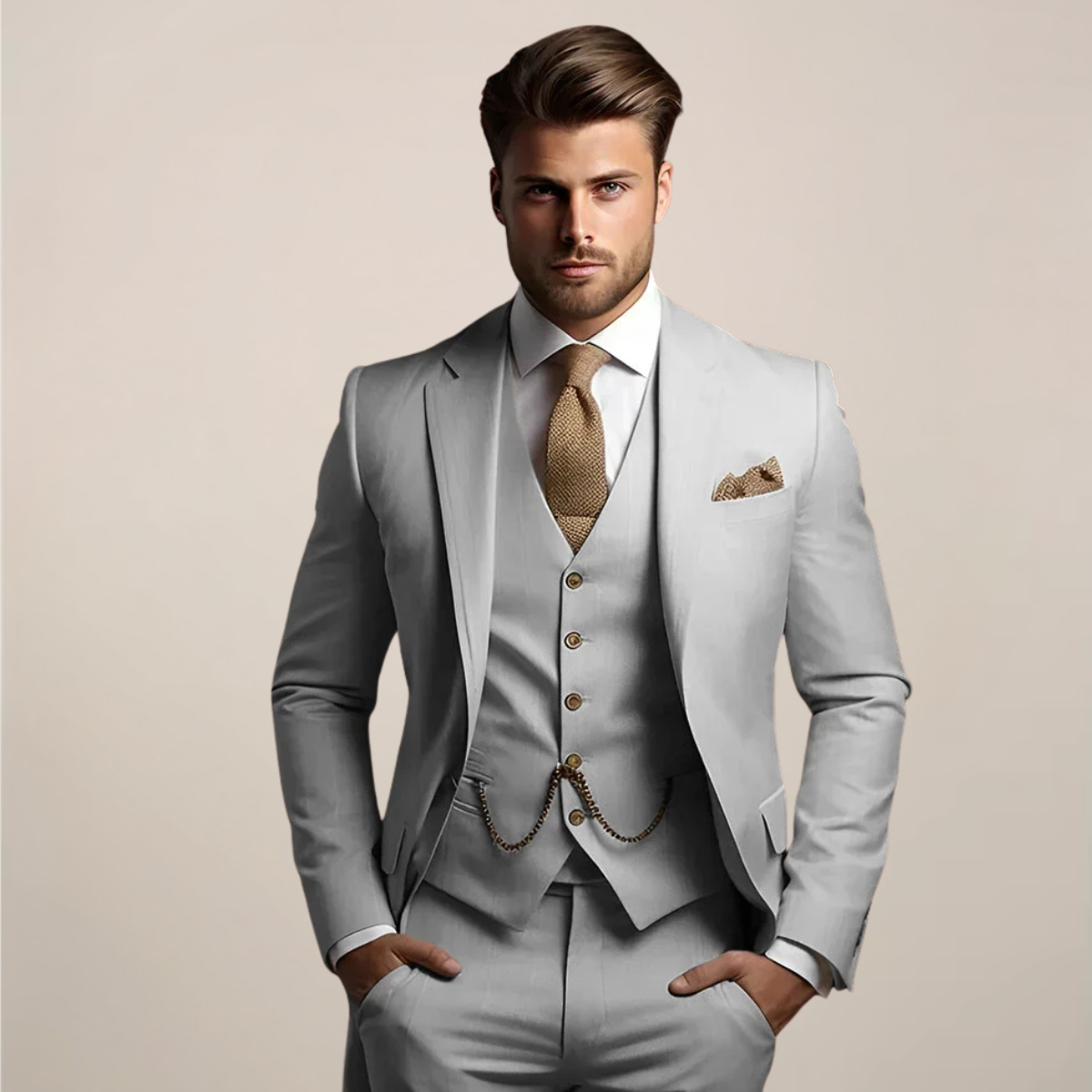 Georg | Spring Formal Three-Piece Suit for Men