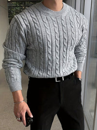 Maxim | Klassischer und Komfortabler Herren Kabel Strickpullover