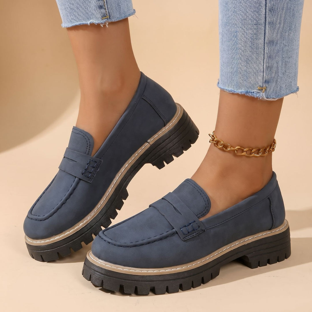 Maya | Moderne Und Bequeme Damen Loafer Mit Markanter Plateausohle
