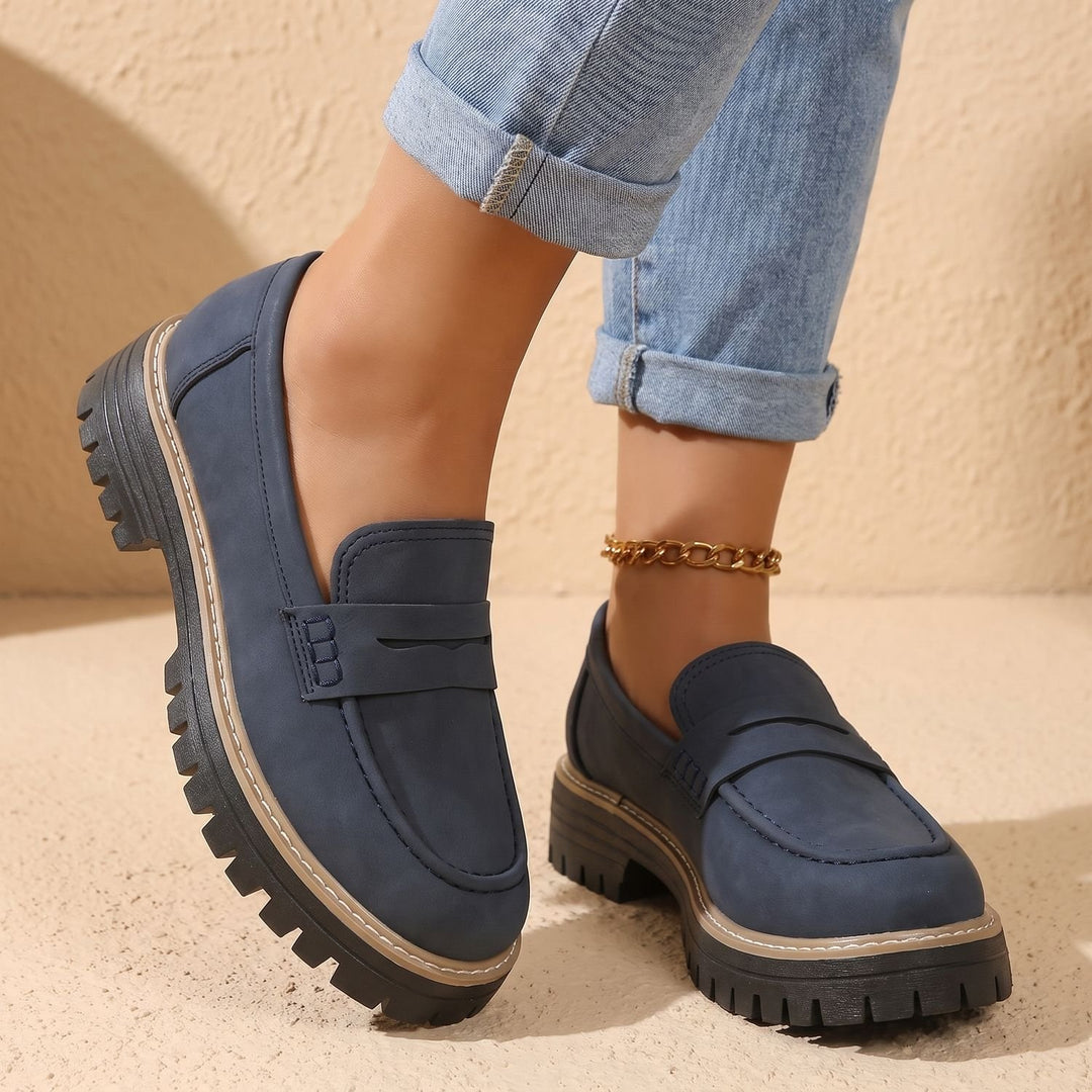 Maya | Moderne Und Bequeme Damen Loafer Mit Markanter Plateausohle