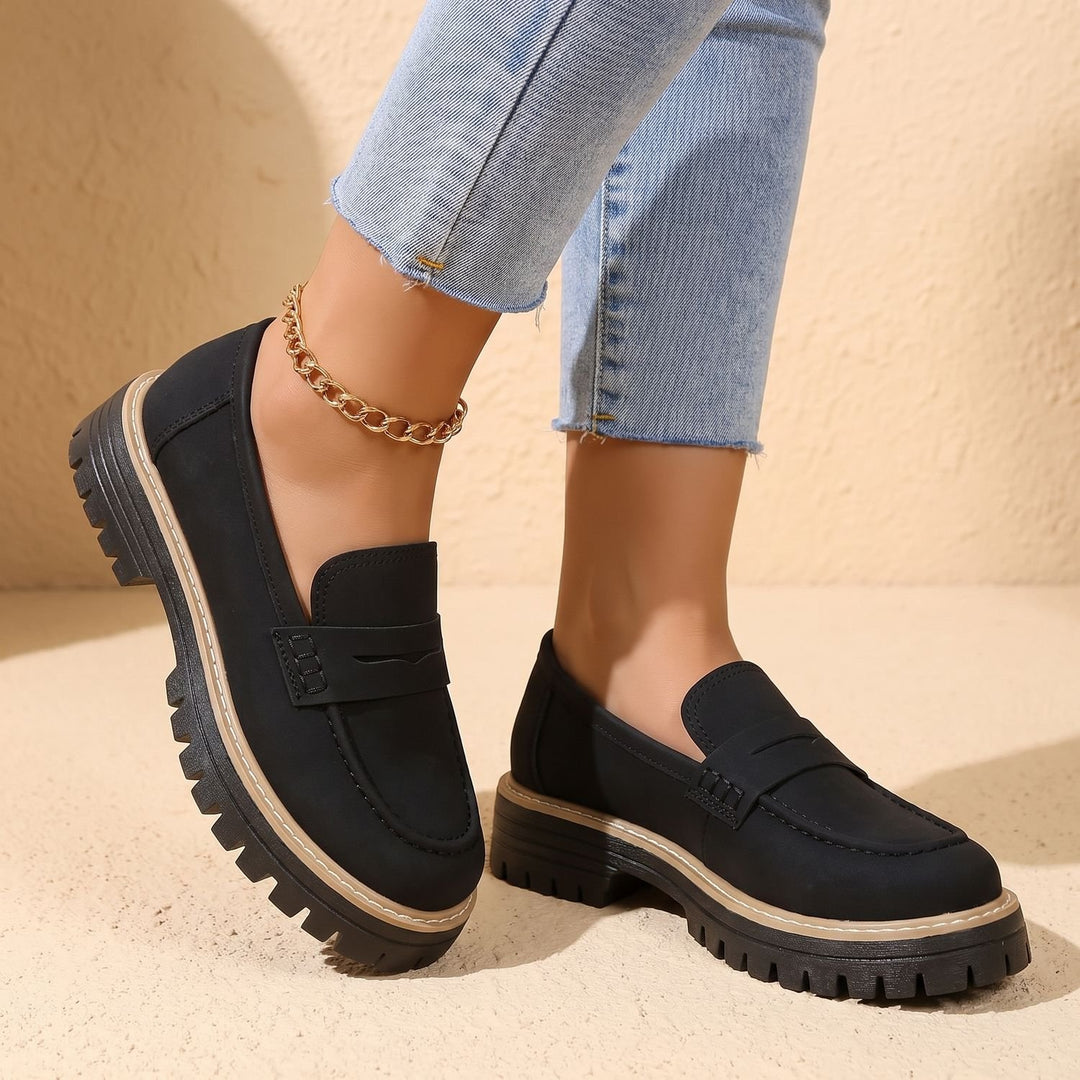 Maya | Moderne Und Bequeme Damen Loafer Mit Markanter Plateausohle