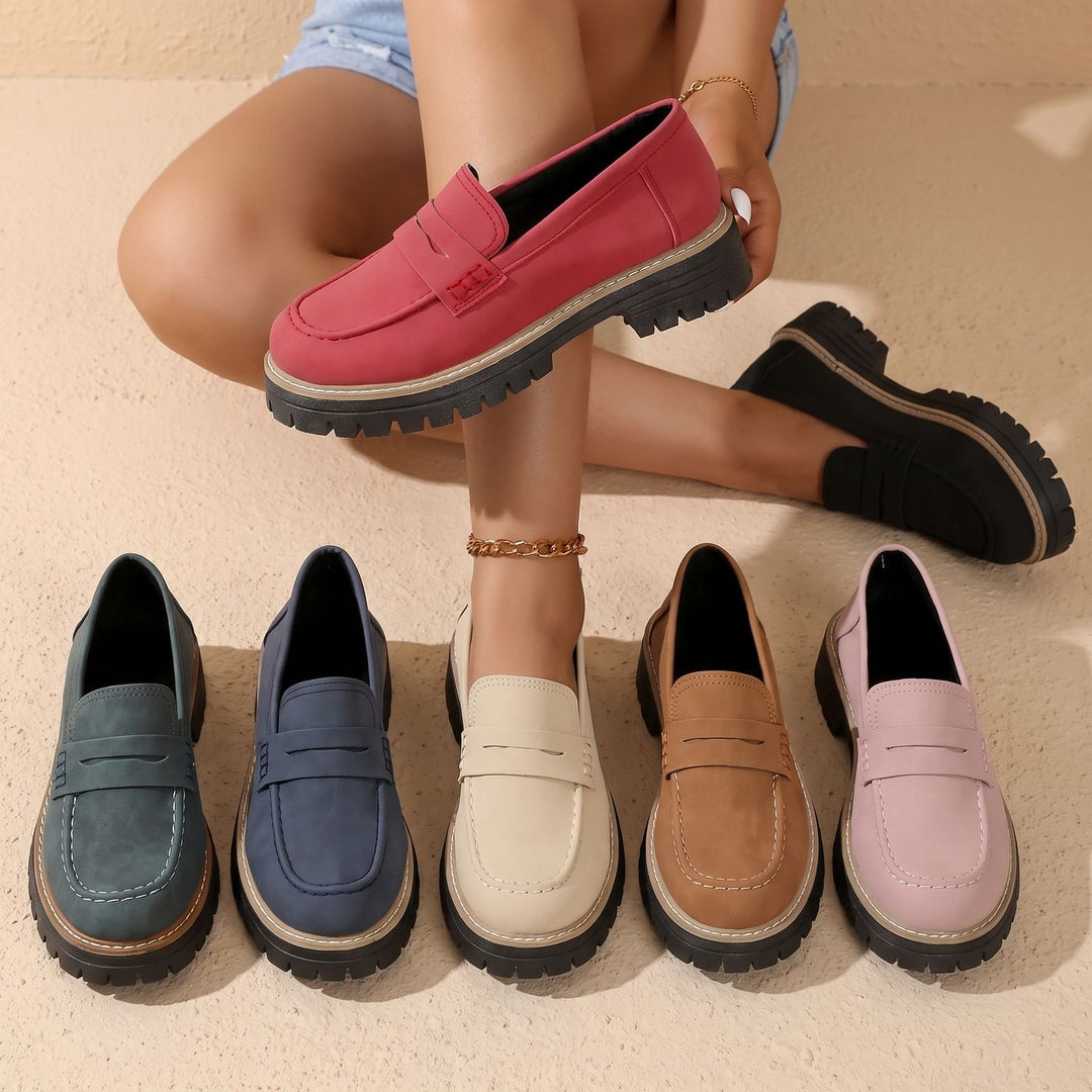 Maya | Moderne Und Bequeme Damen Loafer Mit Markanter Plateausohle