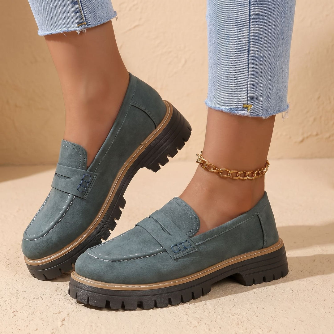 Maya | Moderne Und Bequeme Damen Loafer Mit Markanter Plateausohle